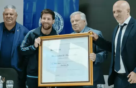 Lionel Messi recibi� hoy el t�tulo Doctor Honoris Causa de la UBA