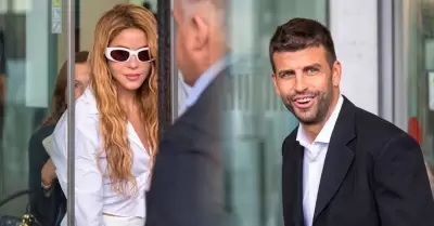 Shakira y Piqu� acudieron se reencontraron.