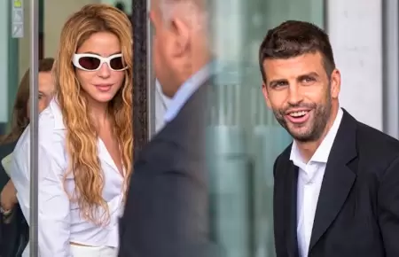 Shakira y Piqu� acudieron se reencontraron.
