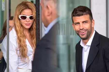 Shakira y Piqu� acudieron se reencontraron.