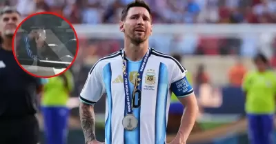 El astro argentino se quebr� tras la emoci�n.