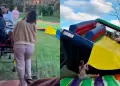 Un castillo inflable se dio vuelta durante una despedida de soltera: varias j�venes resultaron heridas