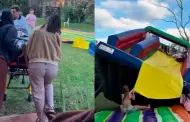Un castillo inflable se dio vuelta durante una despedida de soltera: varias j�venes resultaron heridas