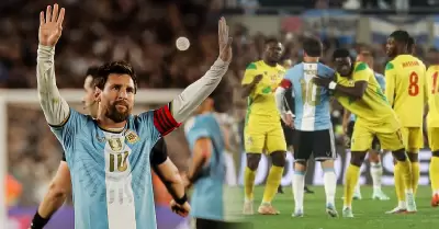 El astro argentino vivi� su �ltimo partido como miembro de la selecci�n de Argen