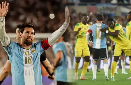 El astro argentino vivi� su �ltimo partido como miembro de la selecci�n de Argen