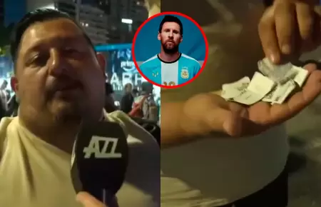Fan�tico tom� situaci�n con humor.