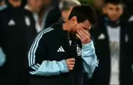 Lionel Messi rompe en llanto durante su conmovedor discurso de despedida de la selección argentina