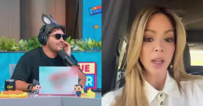 Israel Dreyfus reacciona a la molestia de Sheyla Rojas