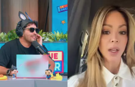 Israel Dreyfus reacciona a la molestia de Sheyla Rojas