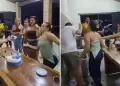 Mujer estalla contra su esposo por darle la primera rebanada de torta a una amiga