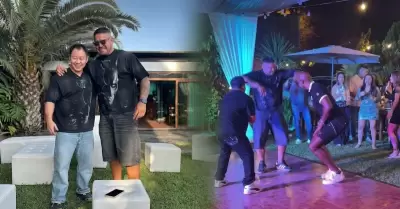 Loco Vargas celebr� su cumplea�os 43