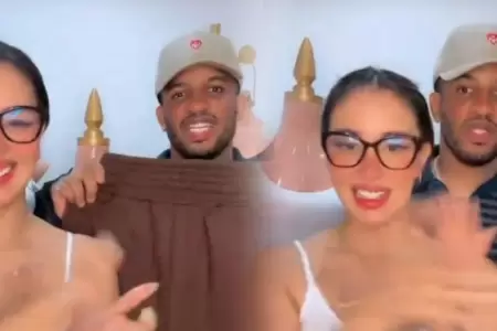 Jefferson Farf�n 'manda' a Xiomy Kanashiro a vender ropa