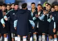 Lionel Messi y la canci�n que le dedic� la selecci�n argentina antes de su despedida en el Monumental