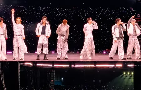 La banda surcoreana hizo vibrar el Estadio San Marcos.
