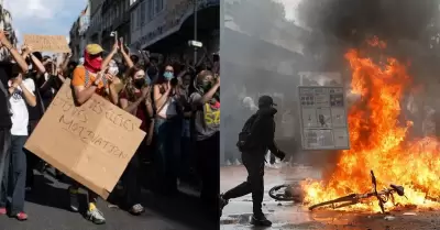 Protestas estudiantiles en Francia