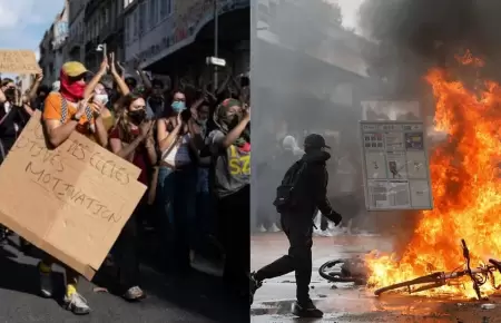 Protestas estudiantiles en Francia