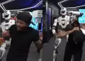 Robot golpea a famoso streamer en plena transmisi�n en vivo y rompe un vidrio en Colombia