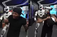 Robot golpea a famoso streamer en plena transmisión en vivo y rompe un vidrio en Colombia