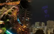 BTS en Lima: show de drones reúne a multitud de ARMY en Miraflores pese al pedido de dejar descansar al grupo
