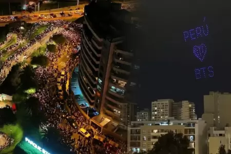 Show de drones en Miraflores por BTS