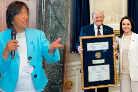 La nueva ganadora tuvo un gesto ir�nico tras recibir la noticia