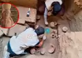 Trujillo: descubren la tumba de un infante de la �lite Mochica con valiosas cer�micas dentro de la huaca de la Luna