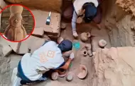 Trujillo: descubren la tumba de un infante de la élite Mochica con valiosas cerámicas dentro de la huaca de la Luna