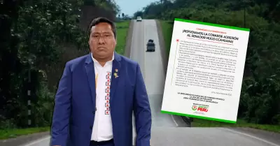 Senador denunci� ataque durante recorrido de fiscalizaci�n.