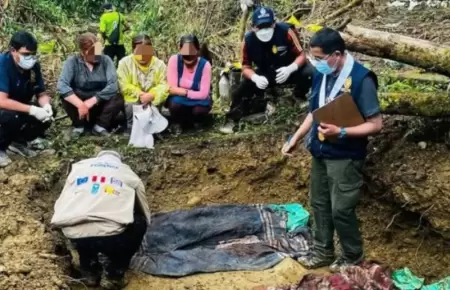 Peritos recuperaron restos humanos en Paco Pacuni.