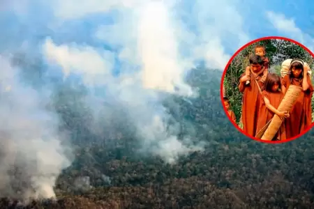 Comunidad ash�ninka corre peligro por incendios