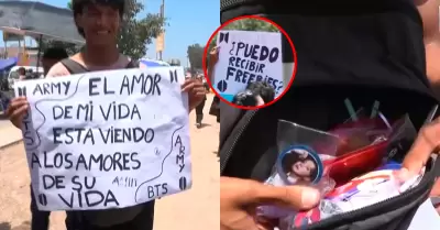 Joven se ofreci� a recolectar recuerdos hasta la salida de su pareja.