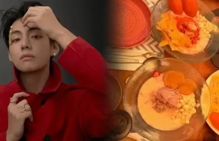 V de BTS y la comida peruana