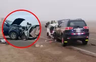 Tragedia en Ica: choque frontal entre dos autos deja al menos cinco fallecidos en la Panamericana Sur