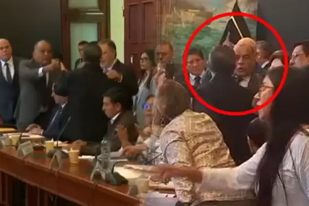 Altercado entre ministro Astudillo y el senador Iber Marav� en pedido de faculta