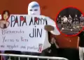 Se�or se suma a la ola de padres que acompa�aron a sus hijas.