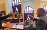 "¡No te tengo miedo!": revelan nuevas imágenes de la fuerte pelea en el Congreso entre Iber Maraví y César Astudillo