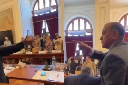 Revelan nuevas im�genes de la fuerte pelea en el Congreso