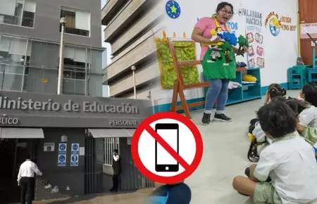 El Minedu oficializ� la medida que proh�be el uso de dispositivos m�viles.