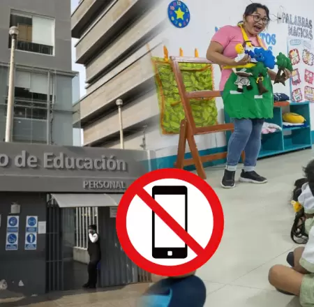 El Minedu oficializ� la medida que proh�be el uso de dispositivos m�viles.
