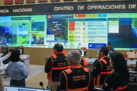 Gobierno brinda apoyo �reo para combatir incendios forestales en Cusco