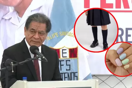 Ministro Chang anuncia restricciones al maquillaje, pintado de u�as y faldas en