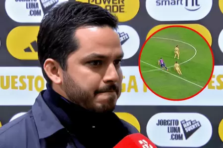 Franco Navarro Jr. disconforme con arbitraje del Alianza Lima vs. Cusco FC