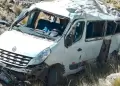 Jun�n: tres muertos y varios heridos tras despiste y ca�da de una combi a un abismo en Yauyos-Chupaca