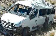 Junín: tres muertos y varios heridos tras despiste y caída de una combi a un abismo en Yauyos-Chupaca