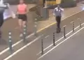 Sujeto en scooter toca indebidamente a deportista mientras corr�a por Miraflores: "Encima me lanz� un beso volado"