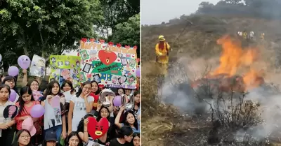 ARMYs peruanas apoyan a afectados por los incendios forestales en Cusco