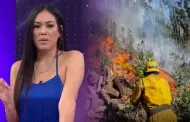 Jazmín Pinedo sorprende con fuerte donación por los incendios forestales en Perú: "Se necesita apoyo"