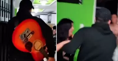 Lleva serenata a su novia y descubre que le es infiel.