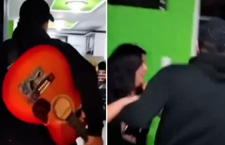 Lleva serenata a su novia y descubre que le es infiel.