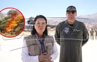 Keiko Fujimori supervisa acciones frente a incendios forestales en Cusco: "Habían dos, ya se han podido controlar"